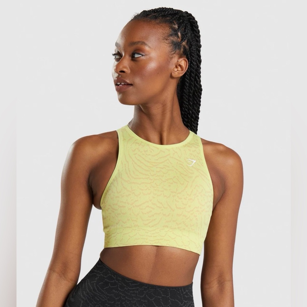 Gymshark Size S Neon Adapt Animal Seamless Sports Bra